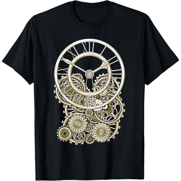 Vintage Steampunk Style Elegant Steampunk Clock Steampunk T-Shirt
