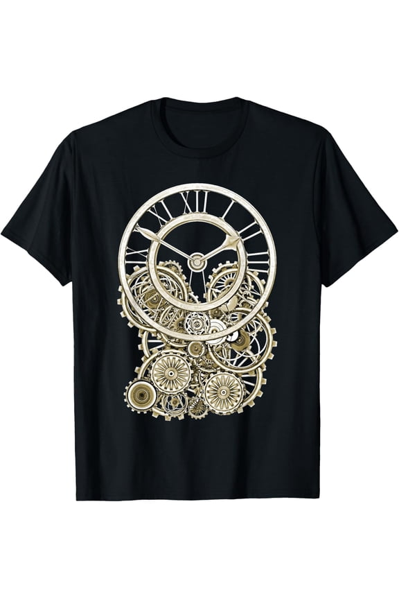 Vintage Steampunk Style Elegant Steampunk Clock Steampunk T-Shirt