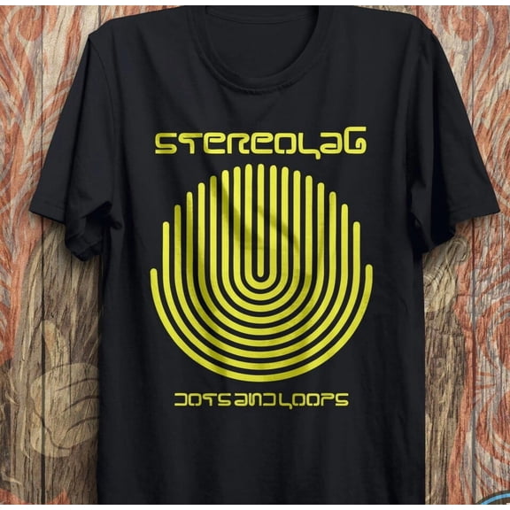 Vintage Stereolab Dots and Loops T-Shirt, Tour, Rock Band Music