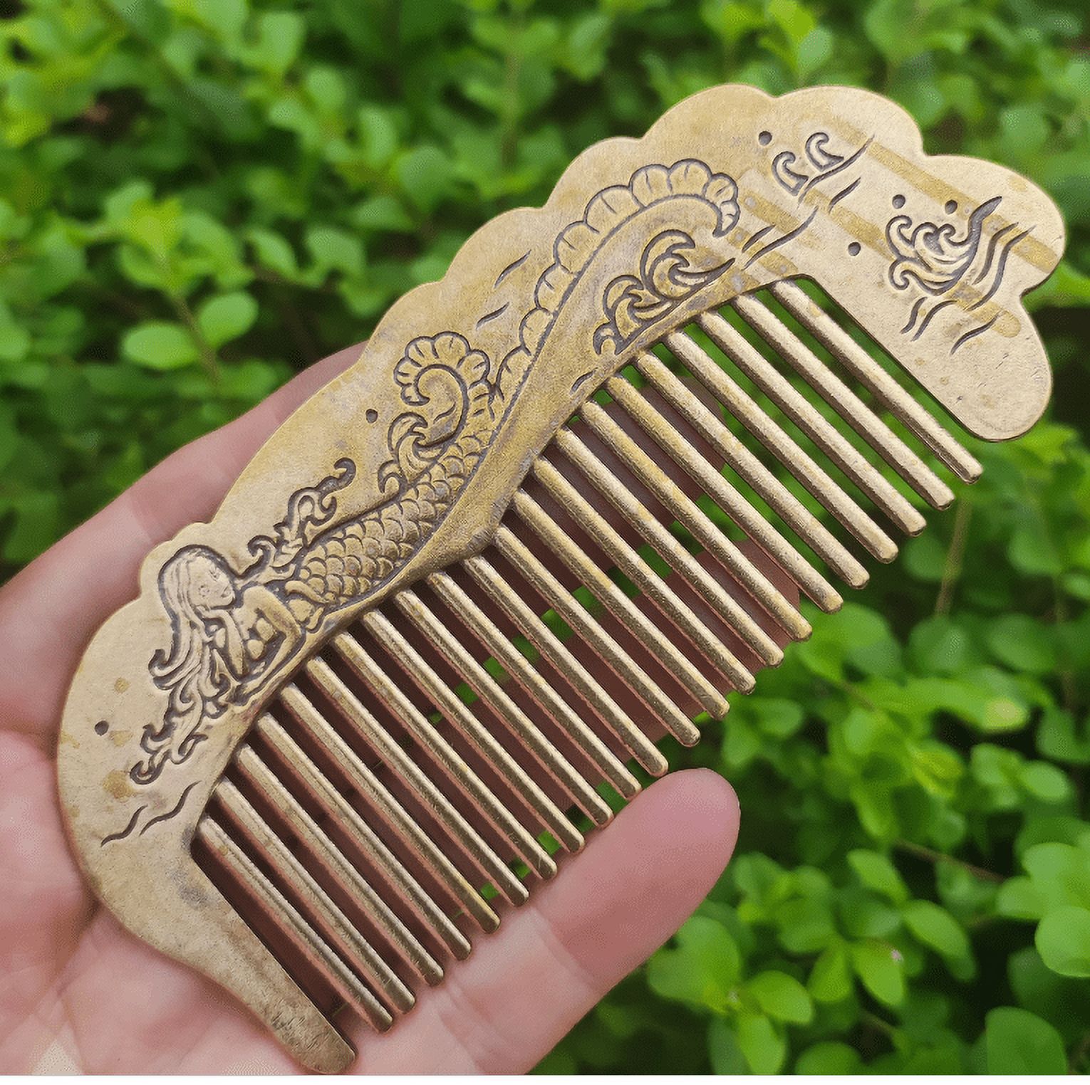 Vintage Sterling Copper Travel Comb, Floral Design Antique Unique Rare ...