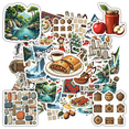 thumbnail image 1 of Vintage Stickers Nature Scenery Stickers Food Stickers Culture Stickers for Suitcase Fridge Guitar Car, 1 of 9