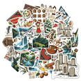 thumbnail image 1 of Vintage Stickers Nature Scenery Stickers Food Stickers Culture Stickers for Suitcase Fridge Guitar Car, 1 of 9