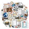 thumbnail image 1 of Vintage Stickers Travel Passport Stickers Adventure Stickers for Laptops Suitcases Notebooks, 1 of 9