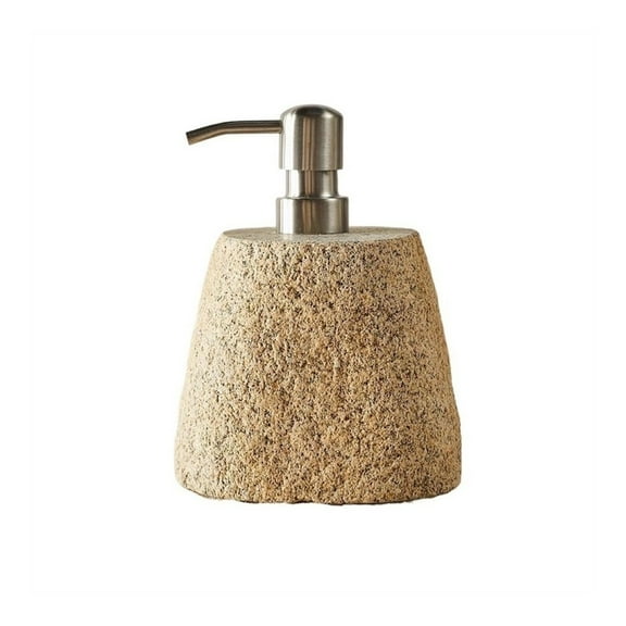 Vintage Stone Lotion Bottle Handmade Dispenser Bathroom Press Bottle Soap Dispenser