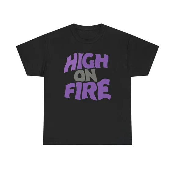 Vintage Stoner Metal Rock Music Band Retro Fire Flame Design Unisex T-Shirt up to size 5XL