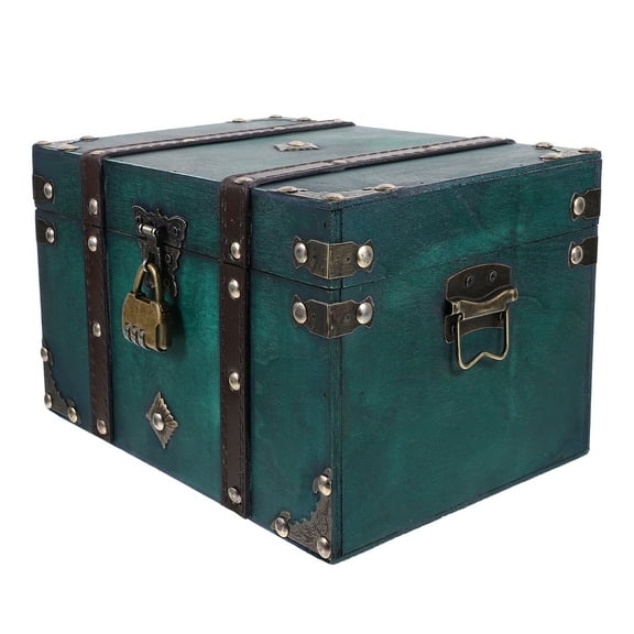 Retro Decorative Storage Box Vintage Treasure Box with Lock for Dormitory Home Trinket 1 Set