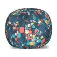 thumbnail image 1 of Vintage Storage Toy Bag Chair, Abstract Retro Geometric Composition with Oval Cornered Squares and Rectangles, Stuffed Animal Organizer Washable Bag, Large Size, Multicolor, by Ambesonne, 1 of 3