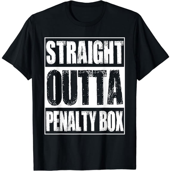 Vintage Straight Outta Penalty Box Gift T-Shirt