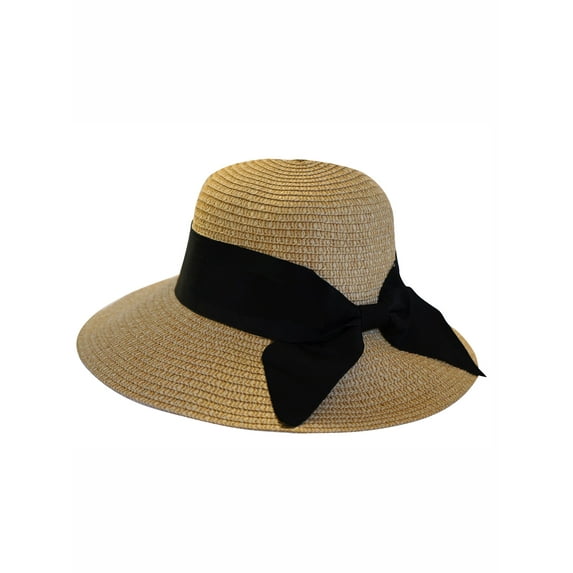Vintage Straw Hat for Women Sun Hat Crushable Summer Hats for Women Floppy Hat Womens Straw Hat Ponytail Sun Protection Hat Rolled Straw Hat Womens Hats,Natural