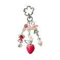 thumbnail image 1 of Vintage Strawberry Keychain Lightweight Zinc Alloy Bag Pendant Gift for Women, 1 of 8