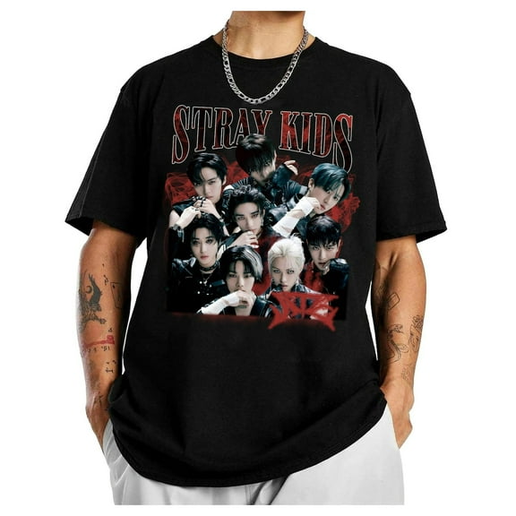 Vintage Stray Kids T-Shirt, Domiate World Tour Shirt, For Fan,Black Color,Size M