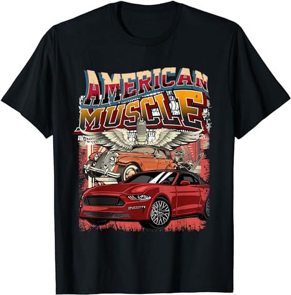 Graphic Tees American Muscle T Shirt American Muscle Car T-Shirt