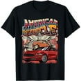 thumbnail image 1 of Vintage Streetwear American Muscle Car Graphic Tee Apparel T-Shirt, 1 of 5
