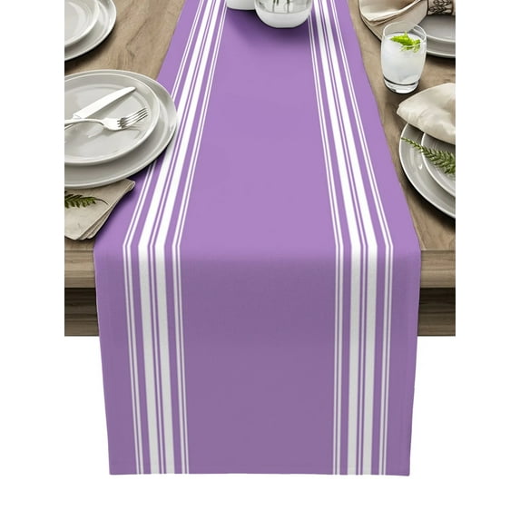 Vintage Stripe Texture Red Table Runner Home Wedding Table Flag Mat Table Centerpieces Decoration Party Dining Long Tablecloth