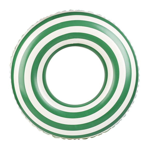 Vintage Striped Inflatable Swimming Ring, Thickened Plastic Life Buoy Float for Beach and Pool Lounging, Classic Design