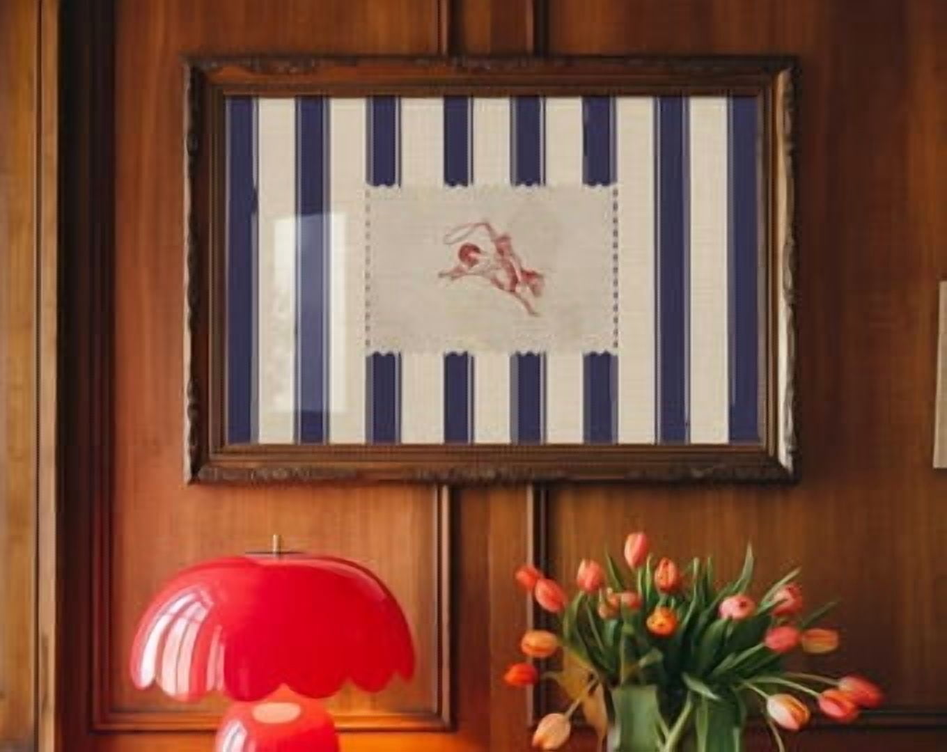 Vintage Striped Rodeo Poster Western Bedroom Poster Cowboy Wall Art ...
