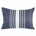 thumbnail image 1 of Vintage Striped Throw Pillow Cover 24 x 36 Inch Decorative Pillow Cover Midnight Blue Modern Simple Lines Lumbar Pillowcase Seasonal Rectangle Cushion Case for Couch Sofa Bed Living Room, 1 of 7