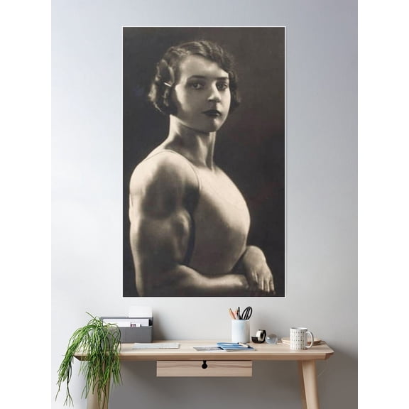 Vintage Strong Woman Badass Poster Wall Art, Modern Wall Decor For Living Room Bedroom, 12x18 UNFRAMED