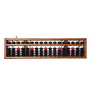 THY COLLECTIBLES Vintage Style 17 Digit Rods Wooden Abacus Soroban Chinese Japanese Calculator Counting Tool w Reset Button 14
