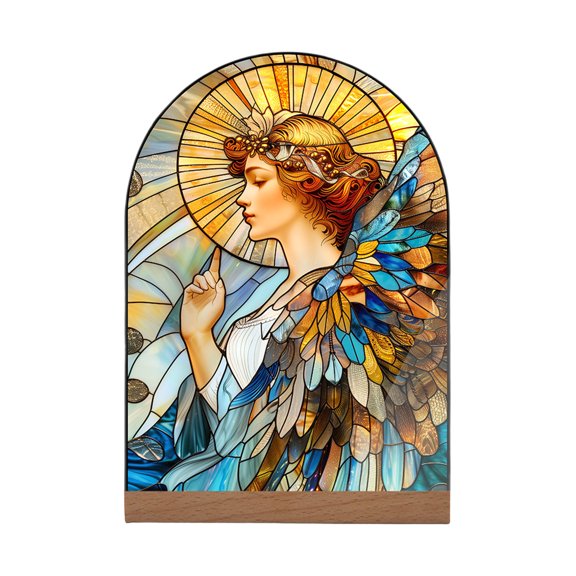 Vintage Style 2D Acrylic Wall Art Decor, Beautiful Woman Portrait Art Piece for Home Decor, Elegant Abstract Sculpture with Intricate Details, Perfect Gift for Christian Faith Community & Easter
