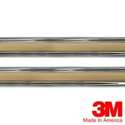 Vintage Style 5/8" Buckskin & Chrome Side Body Trim Molding