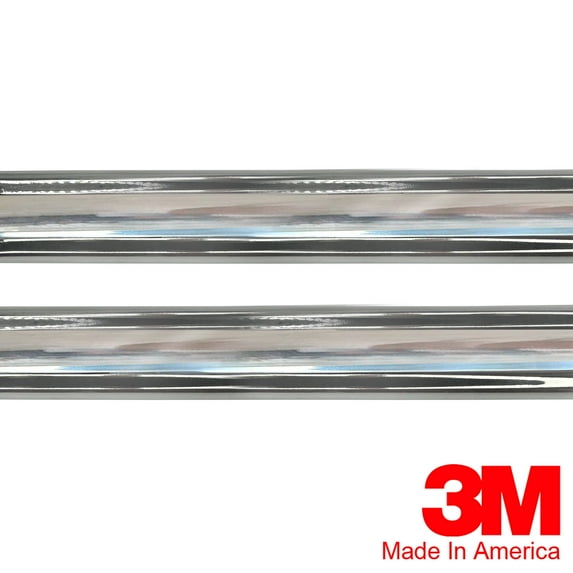 Vintage Style 5/8" Chrome & Chrome Side Body Trim Molding