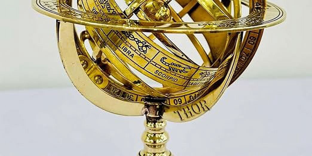 Cheap Antique Nautical Brass Armillary / Celestial Globe Armillary With Compass / Sphere World
