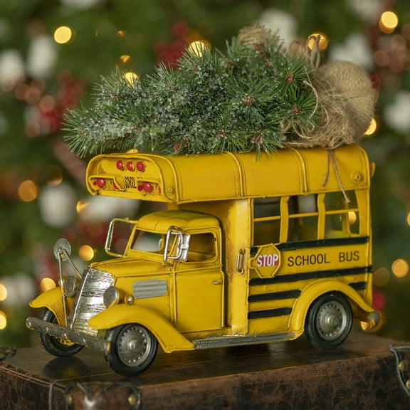 Vintage Style 8 in. Christmas Tree Conversion School Bus Lights
