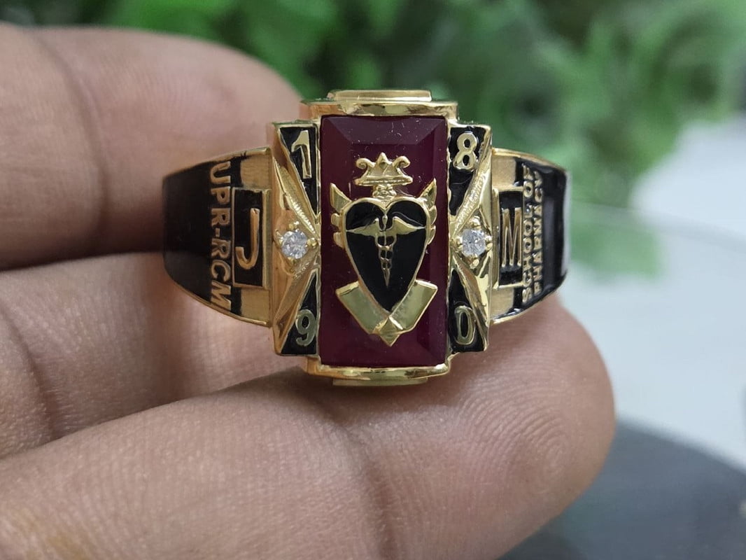 Vintage Style 925 Sterling Silver CZ Rectangle GemStone Custom High ...