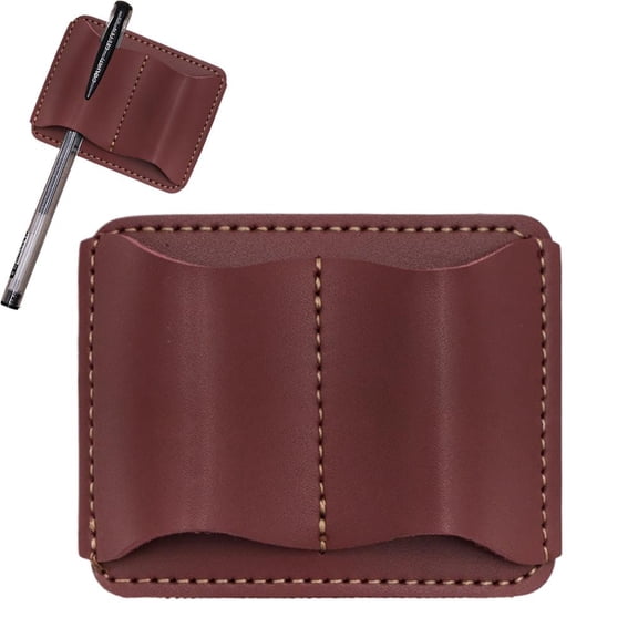 Vintage Style Anti-drop Pen Clip, Leather Pen Holder Clip, Practical Accessory for Notebook, Journal & Fountain Pen