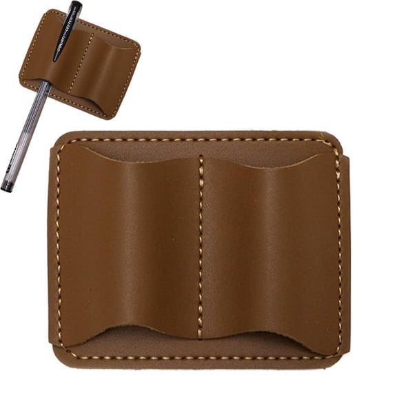 Vintage Style Anti-drop Pen Clip, Leather Pen Holder Clip, Practical Accessory for Notebook, Journal & Fountain Pen