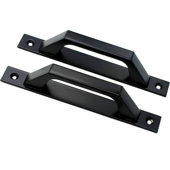 Rustic Design Barn Door Handle, Easy Grip Pull Handle For Garage Shed, Vintage Style Aluminium Alloy Durability
