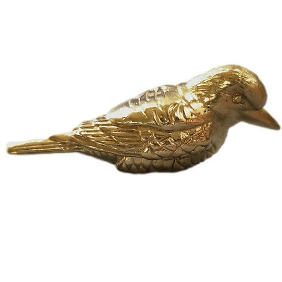 Vintage Style Brass Creative Animal Birds Shaped Cabinet Drawer Cupboard Door Handles Pulls Knobs Hardware with Screws furniture Ornament Left
