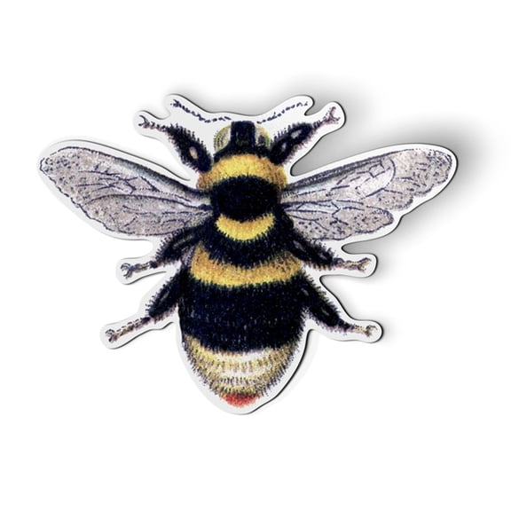 Vintage Style Bumble Bee - 5.5" Magnet for Car Locker Refrigerator
