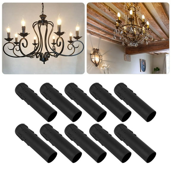 Vintage Style Candle Sleeves, E14 Socket Covers, 4 Inch, <span Style="background:red"></span> Wax Drop Design For Chandeliers