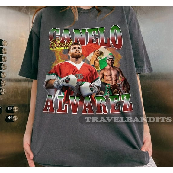 Vintage Style Canelo Alvarez Tshirt, Boxing shirt, Classic 90s Graphic Tee