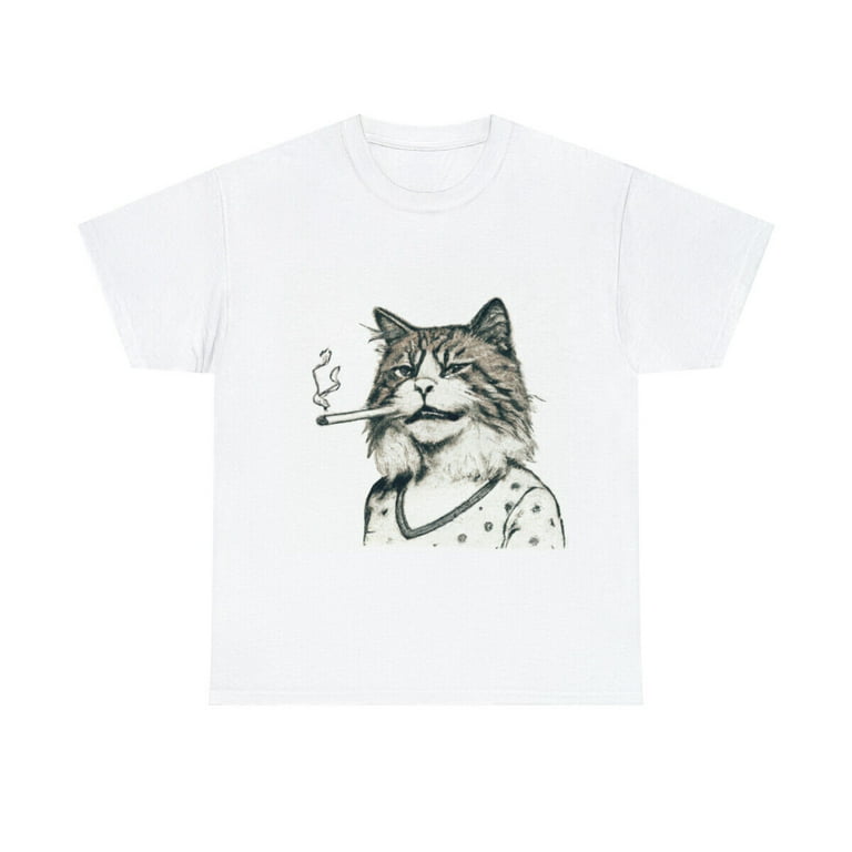 Hipster cat shirt online