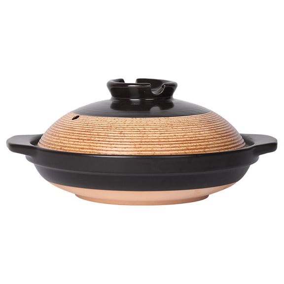 Vintage Style Ceramic Casserole Pot, Heat-Resistant & Crack-Resistant Household Pot for Soup Making & Clay Pot Rice, Kitchen Cookware