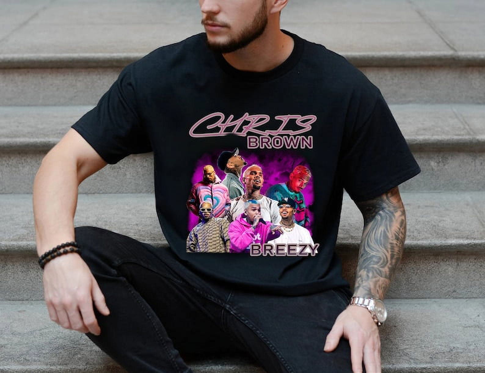 Vintage Style Chris Brown T Shirt, Chris Brown 2024 Concert Shirt
