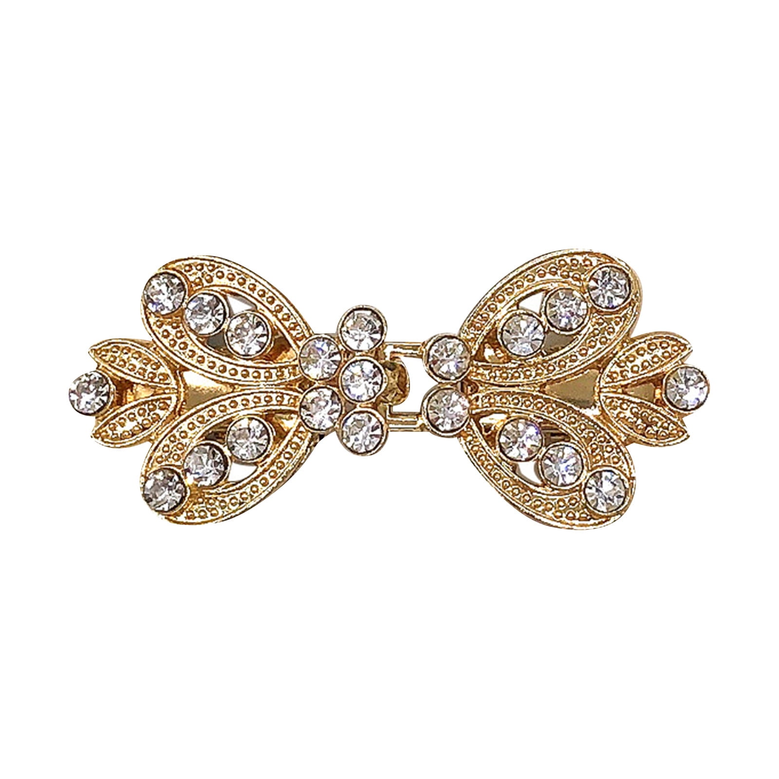 Vintage gold tone hair clip Vintage Charming Gold Tone Filigree Heart Hair Clip | eBay main image 3