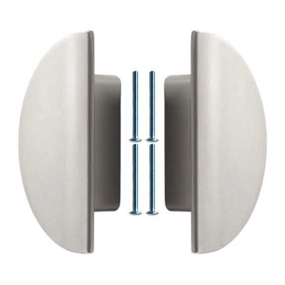 Vintage Style Cupboard Knobs Ergonomic Semi Circular Drawer Handles Pair Easy Grip for Kitchen Wardrobe Dresser Cupboard