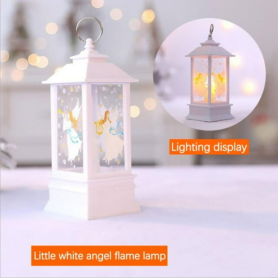 Vintage Style Decorative Lantern,Flame Effect LED Lantern,Christmas Portable Lanterns Candle Outdoor LED Lights,Christmas Lanterns Decorative Indoor Lanterns Decorative,Outdoor Hanging Lantern