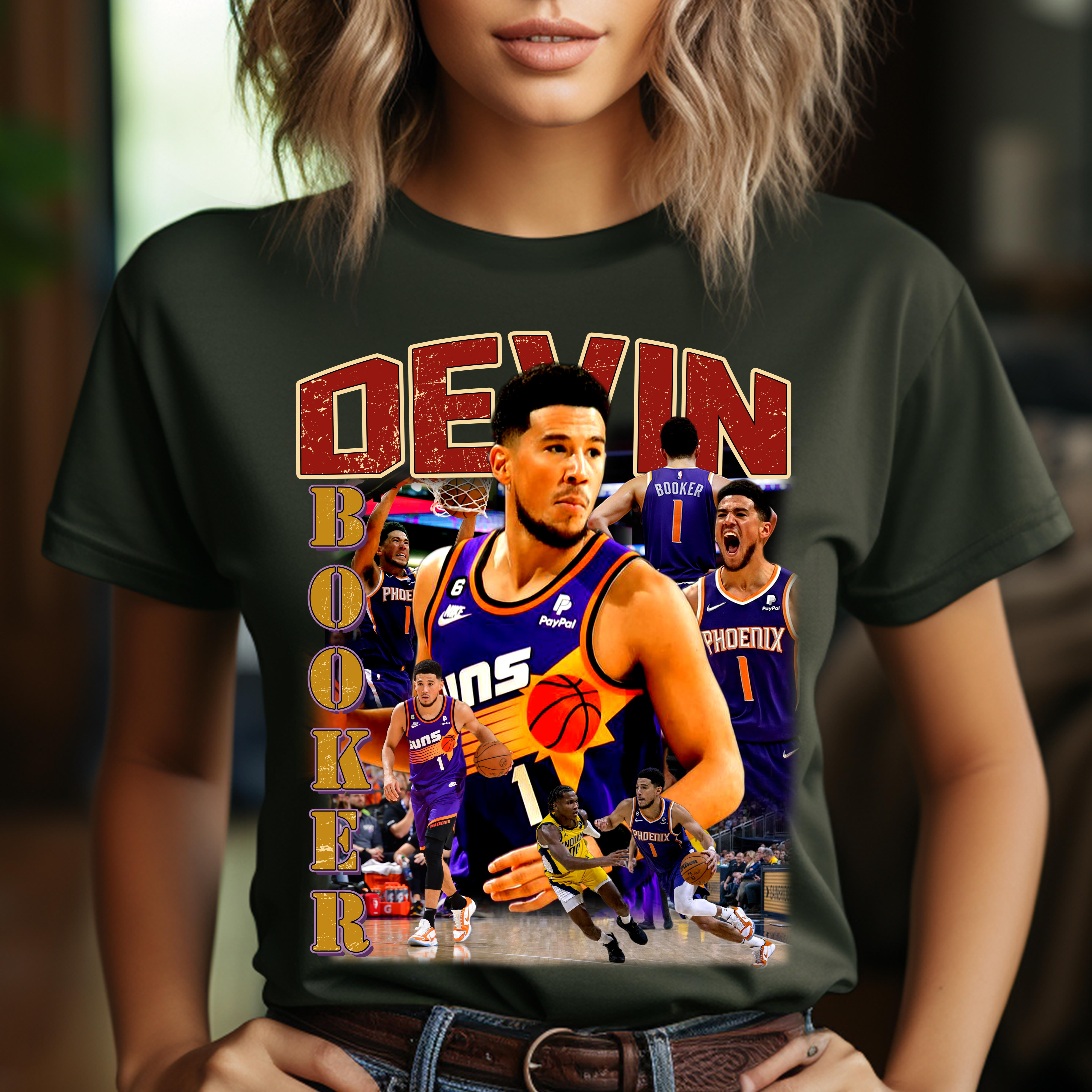 Vintage Style Devin Booker Unisex T Shirt Basketball shirt Classic 90s Graphic Tee Unisex Vintage Bootleg Gift Retro DB52 Walmart