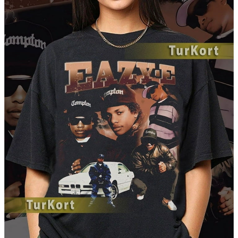 公式通販サイト - ファッション 通販 T-Shirt, Bootleg E Eazy Style Vintage Rap Shirt RnB hop Tee 洋書