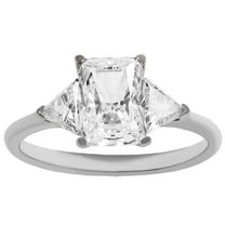 Vintage Style Emerald-Cut CZ 3 Stone Engagement Anniversary Ring (7)