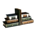 thumbnail image 1 of Vintage Style Faux Book Organizer and Bookend Set, Decorative Book Shaped Storage Box for Desk and Shelf, Unique Home Office Decor and Functional Jewelry or Small Item Holder, 1 of 6