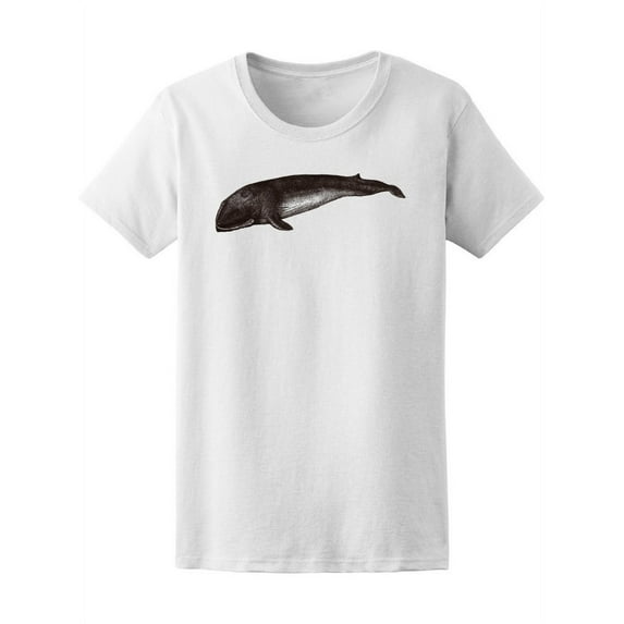 Vintage Style Fin Whale T-Shirt Women -Image by Shutterstock, Female x-Large