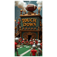 thumbnail image 1 of Vintage Style Football Themed Banner with Touch Down Text, Ideal for Football Parties, Sports Events, Fan Gatherings, Photo Backdrops, and Home Decorations, 1 of 8