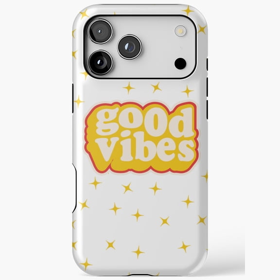 Vintage Style Good Energy Art iPhone Case 17 11 12 13 14 15 16 Pro Max