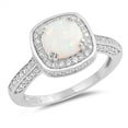 thumbnail image 1 of Vintage Style Halo Elegant Ring .925 Sterling Silver Band White CZ Jewelry Female Size 11, 1 of 4